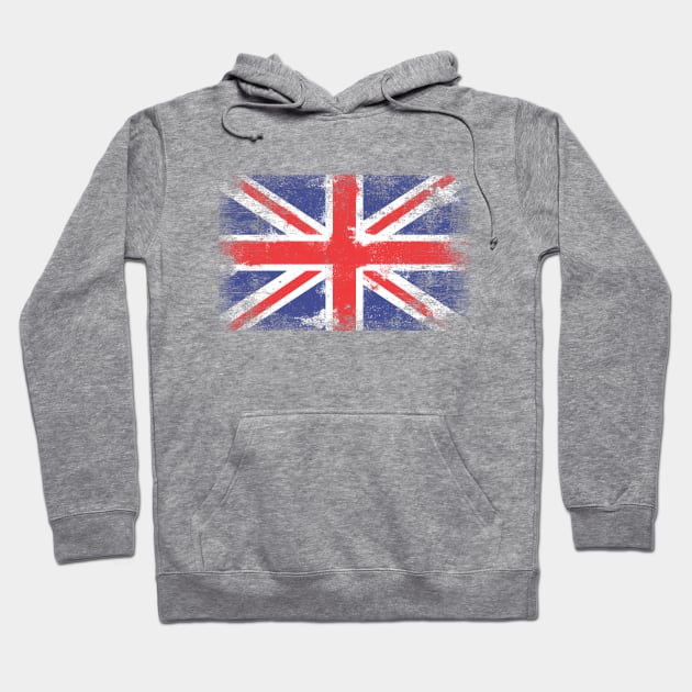 Union Jack Distressed Hoodie by machmigo